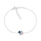 Bracciale Quadricuore in Argento con Zirconi BRQUBBL