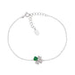 Pulsera Cuatro Corazones de Plata con Circonitas BRQUBV