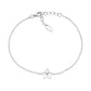 Pulsera Estrella y Corazón en Zirconitas Blancas BRSTHBBZ