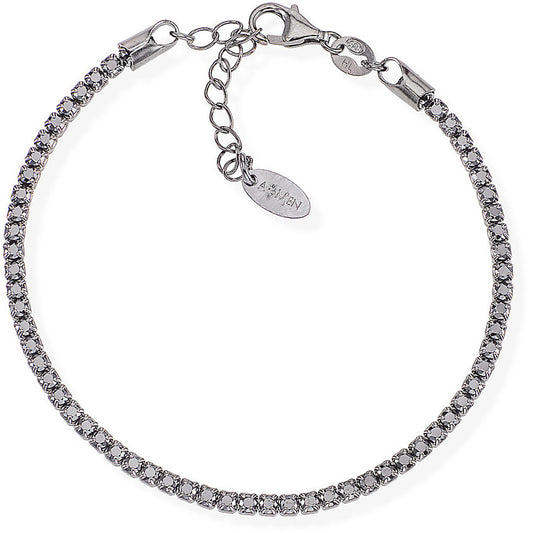 Pulsera Tennis Rutenio Zirconia BTNN18