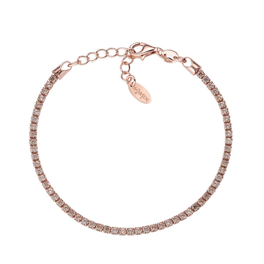 Pulsera Tennis Circonita Rosé Champán BTRCH16