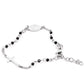 Bracciale Uomo 4US Rosario in Acciaio Nero 4UBR4051