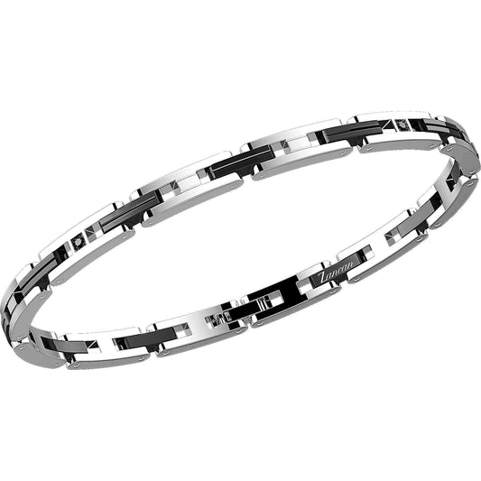 Bracciale Uomo HiTeck in Acciaio e Nero EHB137