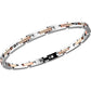 Bracciale Uomo Hiteck Rosato e Spinelli Neri EHB138