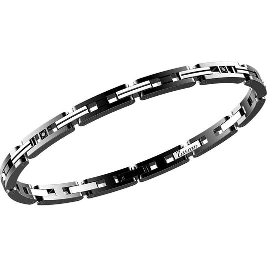 Bracciale Uomo HiTeck Nero e Acciaio EHB140