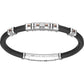 Pulsera Robertinox para Hombre en Silicona Negra y Acero EXB981R-N