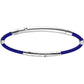 Pulsera de hombre Robikevlar azul con cierre de plata EXB762-BL