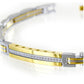 Bracciale Uomo Hiteck in Acciaio e Dorato UHB070