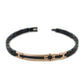 Bracciale Uomo Hiteck Nero e Rosato EHB226