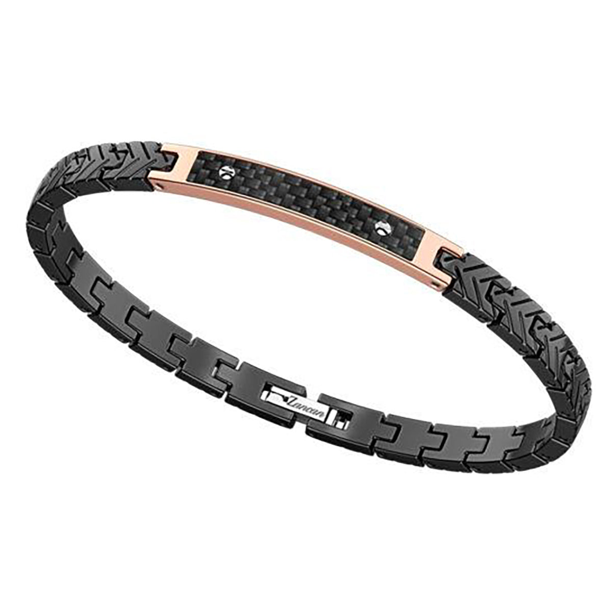 Bracciale Uomo Nero in Fibra Carbonio EHB262