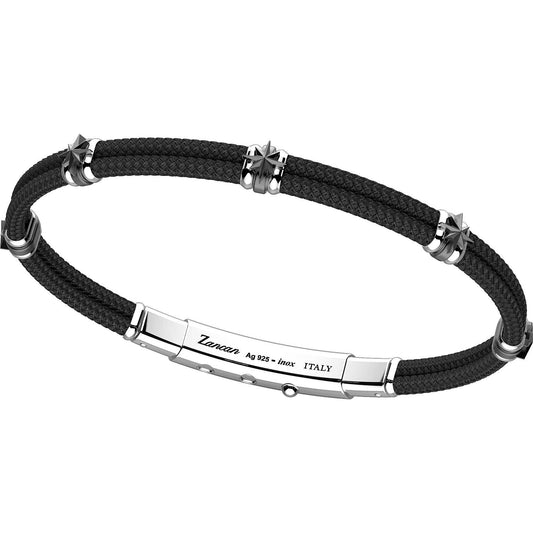 Pulsera de Hombre en Kevlar Negro ESB071-NE