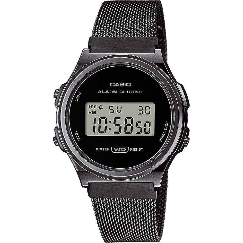 Reloj Vintage Redondo Negro Mujer A171WEMB-1AEF 