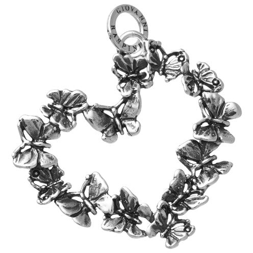 Charm Cuore Farfalle Grande 11096