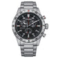 Orologio Uomo Outdoor Crono Acciaio e Nero AT2520-89E