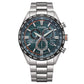 H660 Super titanio acero y verde CB5946-82X Watch de Men es
