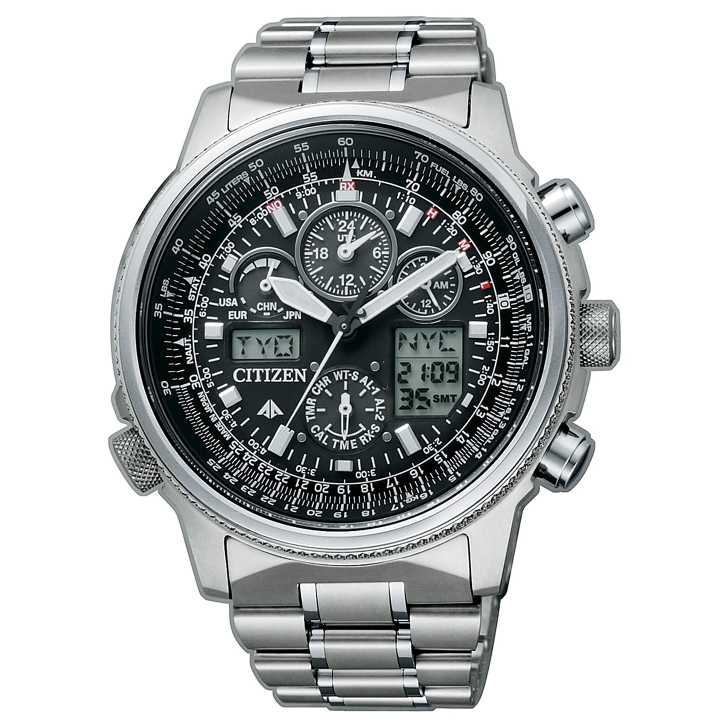 Orologio Uomo Radiocontrollato Super Pilot SuperTitanio JY8020-52E