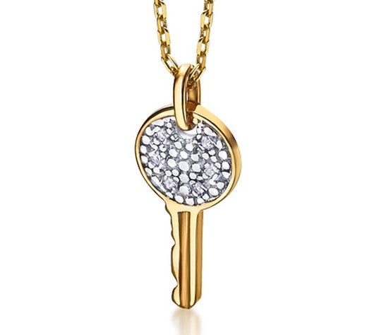 Collana Chiave in Oro con Diamanti GD094OA.00