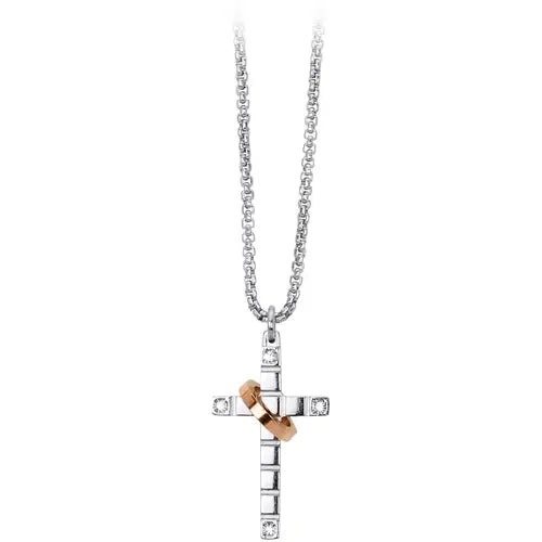 Collana Uomo Faith Croce in Acciaio 251431