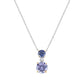 Collana Cocktail Zirconi Lilla e Tanzanite CLCK2TOBLITAZ