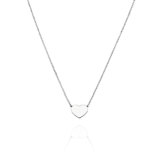 Collana Cuore Rodio CLHB3