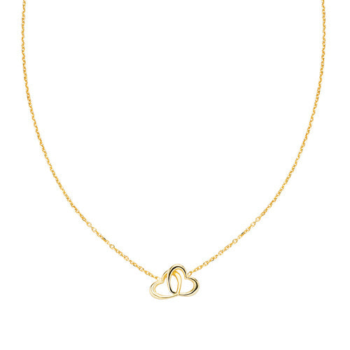 Collar Corazones Entrelazados Dorado CLCUCUG3