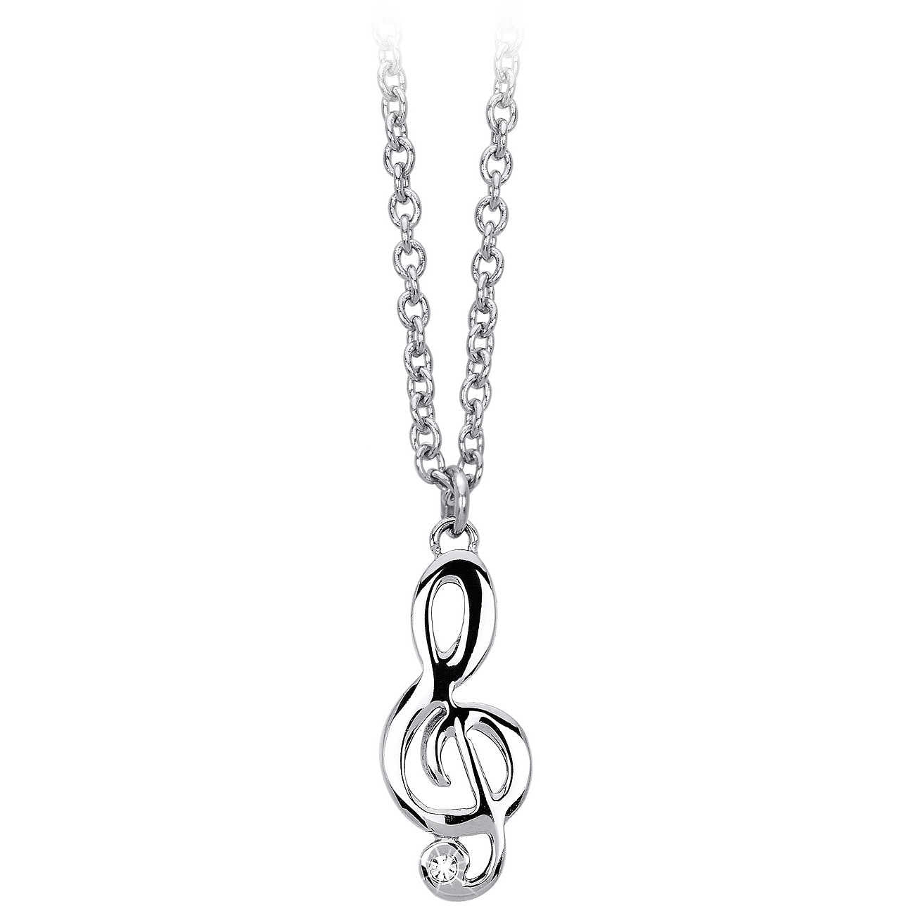 Collana in Acciaio con Chiave di Violino 251421