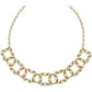 Collar Cadena Mágica Dorada con Cristales XGR672D
