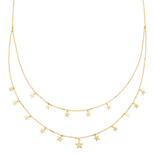 Collana Doppio Filo Dorata CL2MSTG