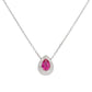 Collana Goccia d'Amore in Argento con Zirconi CLGOBRBZ