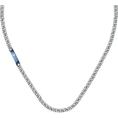 Collar Hombre Joyas Plata y Azul JM221ATY02 