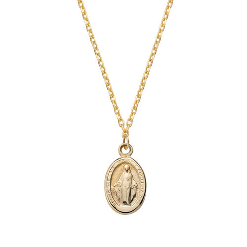 Collana Medaglia Miracolosa Dorata AU9CLMIG3