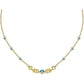 Collar Colores Dorados con Cristales Azules y Amarillos SAVY05