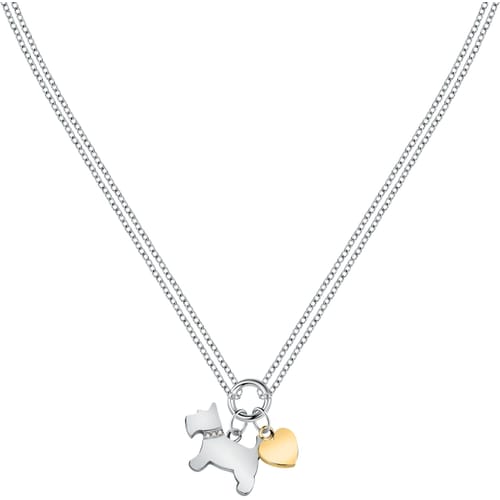 Collana Mascotte Cane e Cuore Dorato SAVL01