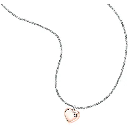 Collana Talismani con Cuore Rosato SAGZ16