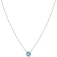 Collar Tesori de Plata con Piedra Aguamarina SAIW94
