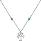 Collana Valentina Albero con Perle Azzurre SATQ11