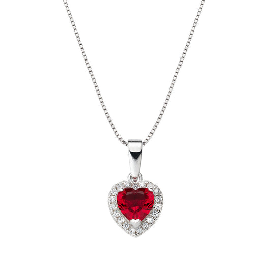 Collar Corazón del Océano Rubí CLTICBR