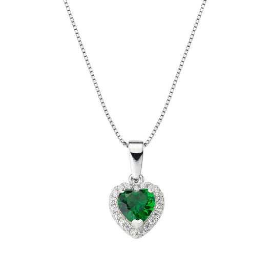 Collana Rodio Cuore dell'Oceano Verde CLTICBVE