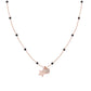 Collana Rosè e Smalto Nero Stella e Cuore CLSMSCZRN
