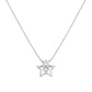 Collar Estrella con Corazón en Circón Blanco CLSTHBBZ