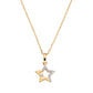 Collar Estrella Dorada con Circonitas CLSTSTGBZ