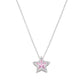Collar Estrella Blanca y Rosa CLPSTBBROZ