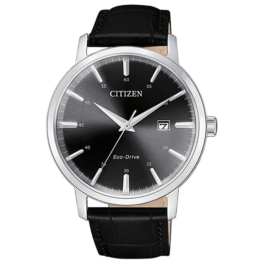 Reloj clásico de hombre negro y acero BM7460-11E