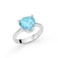 Anello Cuore Gemma del Cielo LID3462
