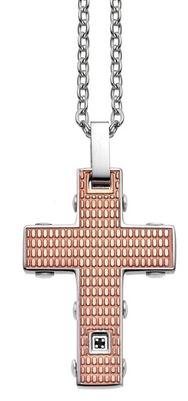 Collar Cruz Rosa para Hombre UHC008