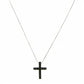Collana Uomo Croce con Diamanti Neri CRN