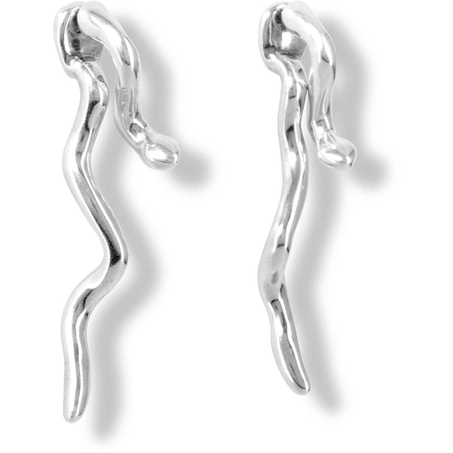 Pendientes Serpiente Gris Plata PEN0695MTL0000U