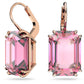 Pendientes Millenia Cristales Talla Octogonal Rosa 5619502