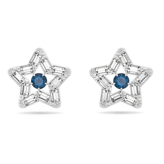 Pendientes Bolitas Estrella con Piedra Azul 5639188 