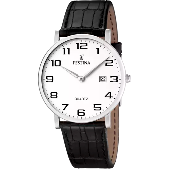 Reloj Classics Hombre Blanco y Correa de Piel F16476/1